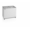 Frysbox med platta skjutlock i glas IC300SC